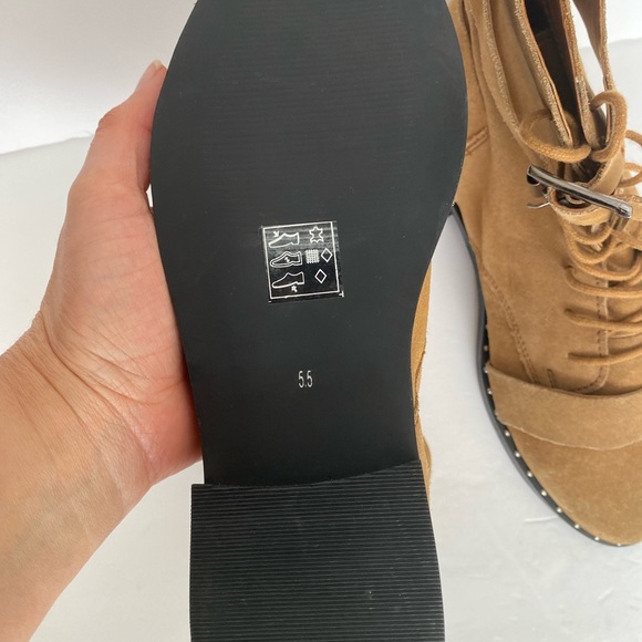 ASOS Arabelle lace-up buckle suede boots Size 5.5 - Picture 9 of 17